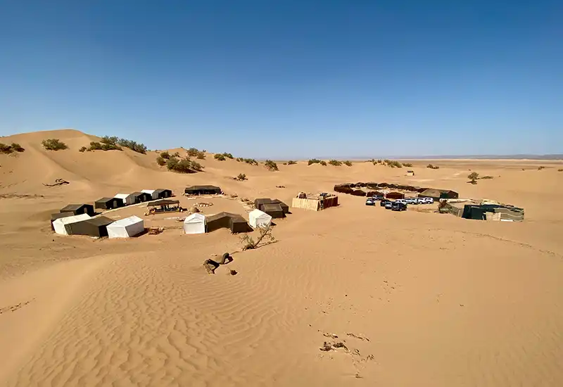 Erg Lihoudi dunes near M'hamid El Ghizlane